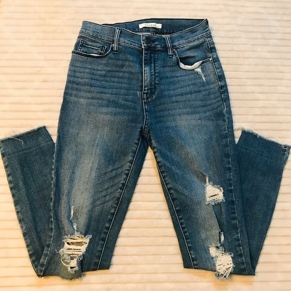 PACSUN Distressed High Rise Jegging Skinny Jeans Women’s Size 26 2 XS - Picture 1 of 10